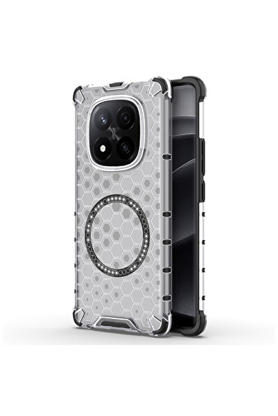 Techsuit Husa transparenta Xiaomi Redmi Note 14 Pro+ 5G HoneyComb Shield MagS...