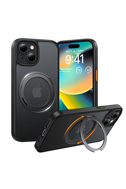TORRAS Husa iPhone 15 Plus Ostand Pro MagSafe Series, negru