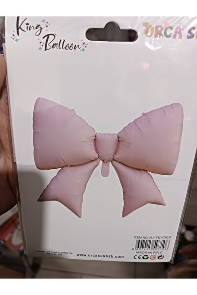 ATAKENT PARTİ Σετ γενεθλίων με ροζ φιόγκο με μπαλόνια από αλουμινόχαρτο Daisy Concept ATAKENT PARTY Balloon