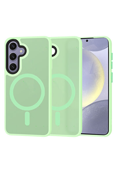 Techsuit Husa Samsung Galaxy S24 Plus HaloFrost MagSafe Series, verde deschis