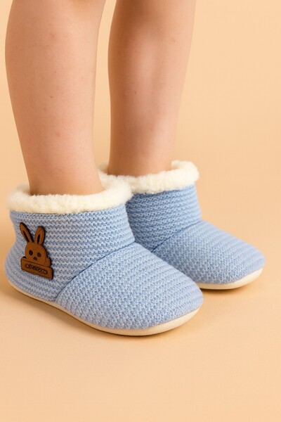 dinamik çocuk Bebek Panduf Patik Triko Wellsoftlu Kaydırmaz Taban (Tabanölçü 13cm) Ev Botu Terliği Kreş Ayakkabısı