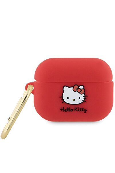 Hello Kitty Husa AirPods Pro 2 Hello Kitty Silicone 3D Kitty Head, HKAP23DKHSF, rosu