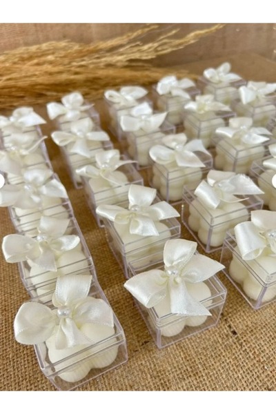 hediye 30 ADET , Kurdela Detay Bubble Mum, Söz-Nişan-Kına-Nikah Hediyelik