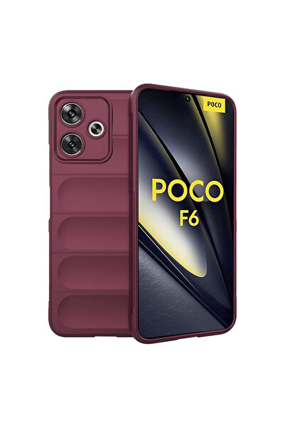 Techsuit Husa Xiaomi Poco F6 Magic Shield, bordo