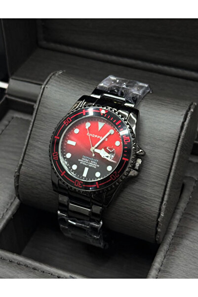 Choppers Men's Wristwatch with Calendar Steel Case in Gift Box