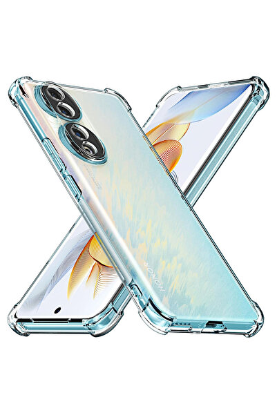 Techsuit Husa Honor 90 Pro Shockproof Clear Silicone, transparenta