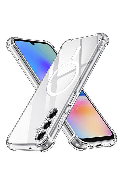 Techsuit Husa Samsung Galaxy A05s Shockproof Clear Silicone MagSafe, transpar...