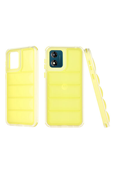 Techsuit Husa Motorola Moto E13 Wave Shield, galben