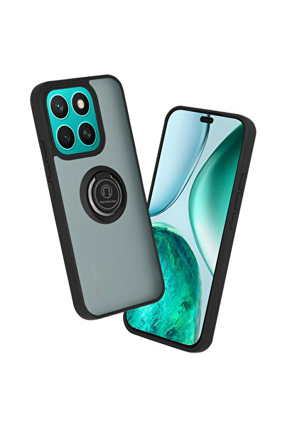 Techsuit Husa Honor X8c Glinth cu inel suport stand magnetic, negru