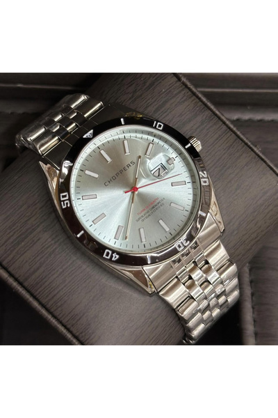Choppers Men's Wristwatch Steel Calendar in Gift Box