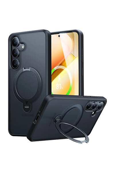 TORRAS Husa Samsung Galaxy S25 Ostand Spin MagSafe Series, negru