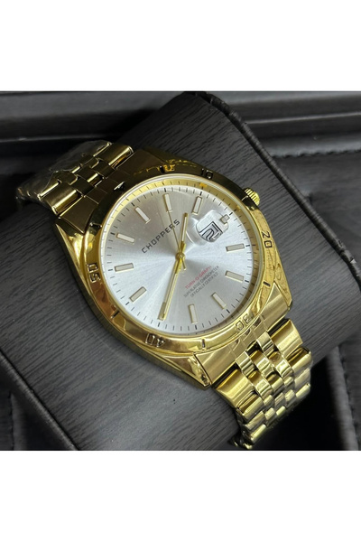 Choppers Men's Wristwatch Gold Steel in Gift Box