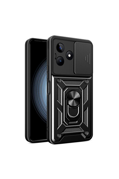 Techsuit Защитен калъф за камера Realme C51, серия CamShield, черен