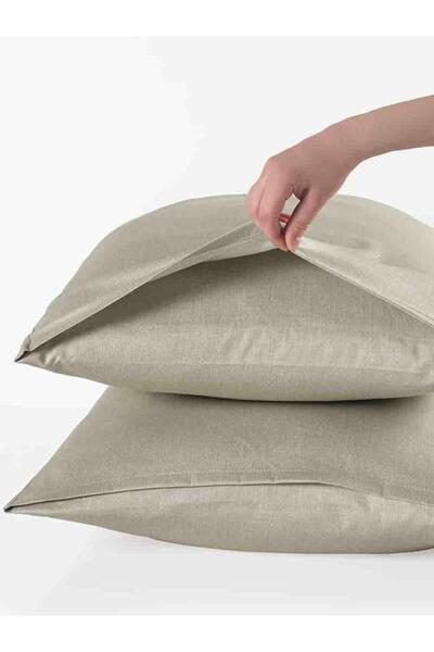 Karna Home Μαξιλαροθήκες 2 τεμαχίων σατέν με κομψή εκτύπωση
