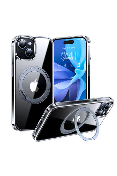 TORRAS Husa iPhone 15 Ostand Pro MagSafe Series, transparenta