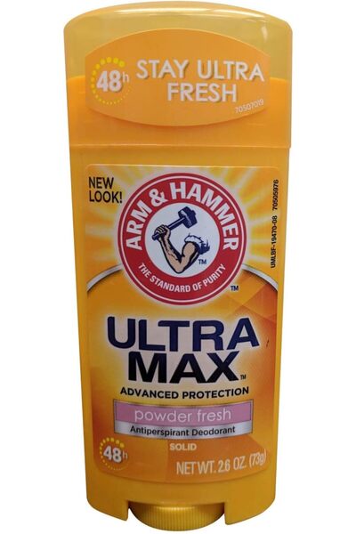 Arm&Hammer مزيل عرق بودرة ألترا ماكس غير مرئية من آرم آند هامر - 2.6 أونصة، عبوة من قطعتين، للجنسين