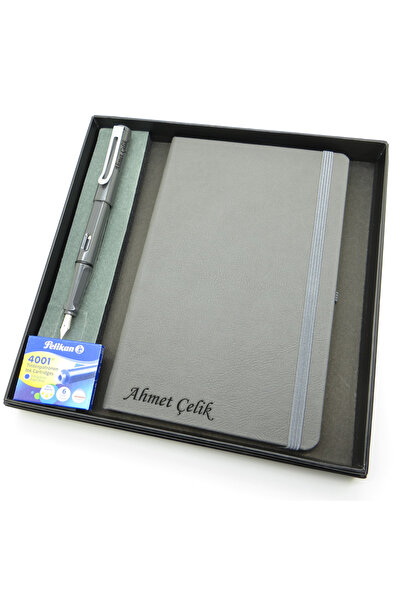 Signator ® Codex | N299 Kişiye Özel Defterli Set - İsme Özel Gri Dolma Kalem ...