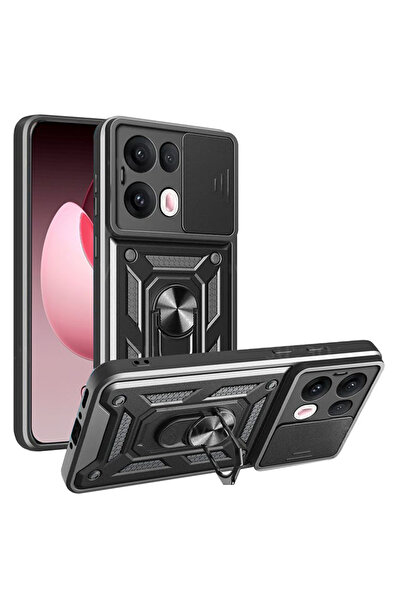 Techsuit Husa Oppo Reno13 Pro protectie camera CamShield Series, negru