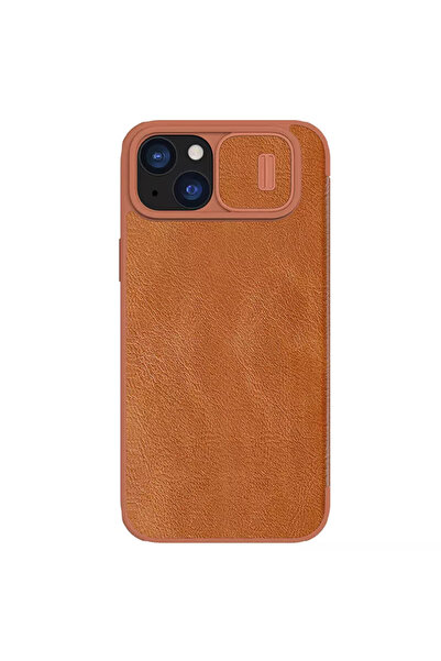 Nillkin Husa iPhone 15 Plus QIN Leather, maro