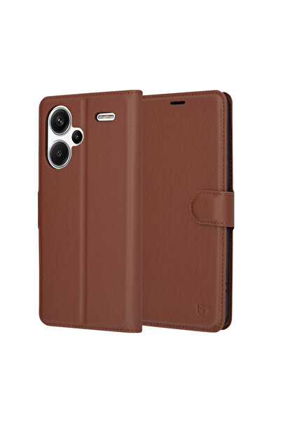Techsuit Husa Xiaomi Redmi Note 13 Pro+ 5G Leather Folio, maro