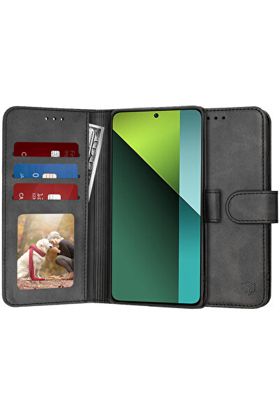 Techsuit Husa 360 Xiaomi Redmi Note 13 Pro 5G Diary Book, negru