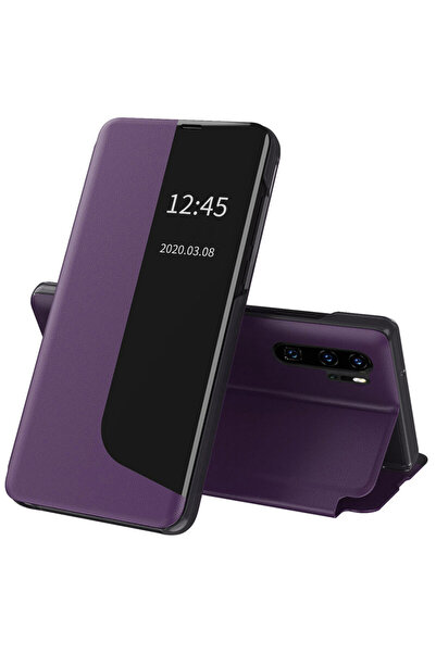 Techsuit Husa Huawei P30 Pro Δερμάτινη Θήκη με αναδιπλούμενο κάλυμμα, κίνηση