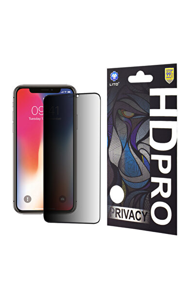Lito Folie sticla iPhone X, iPhone 10 HD Pro Privacy, negru