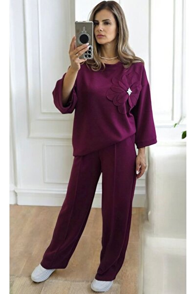 styleFlex Trening dama din vascoza elastica cu floare aplicata