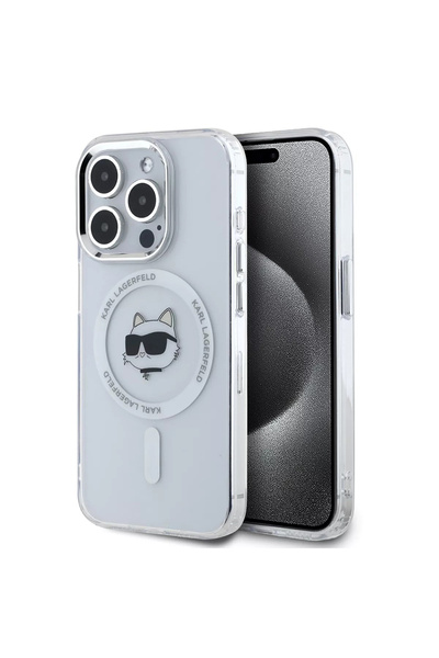 Karl Lagerfeld Husa iPhone 15 Pro Max Karl Lagerfeld IML MagSafe, Metal Choup...