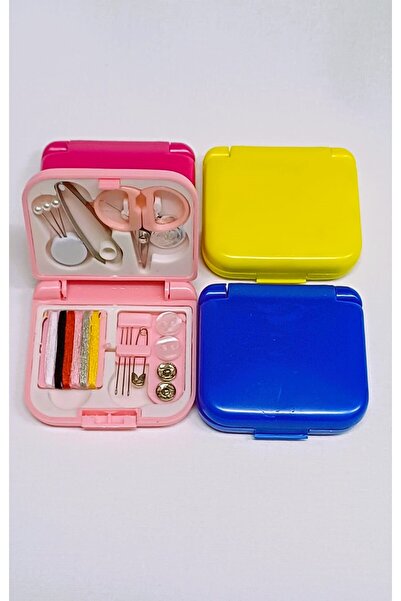 ATMACA TUHAFİYE Mini Dikiş Seti - Seyahat Dikiş Seti (MAVİ RENK GÖNDERİLİR)