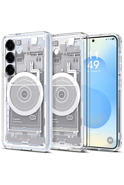 Spigen Husa Samsung Galaxy S25 Ultra Hybrid Zero One MagSafe, alb