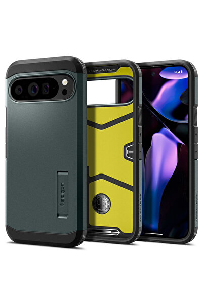 Spigen Husa Google Pixel 9 Pro XL Tough Armor, verde