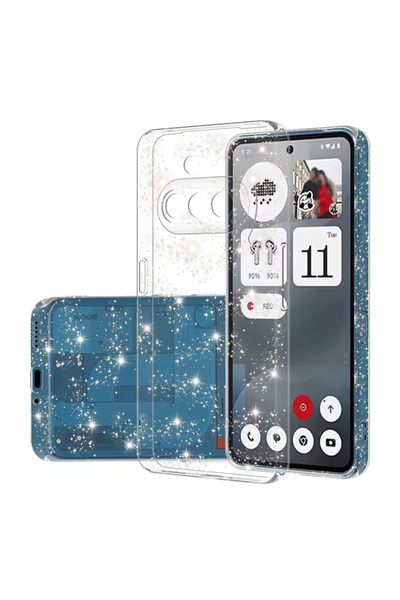 Techsuit Husa sclipici Nothing Phone (3a) SparkleSkin, transparenta