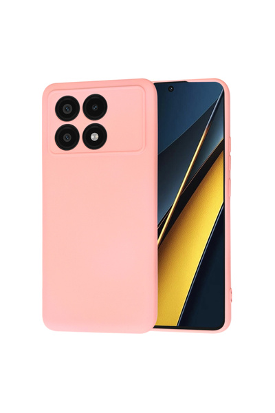 Techsuit Husa silicon Xiaomi Poco X6 Pro SoftFlex, roz