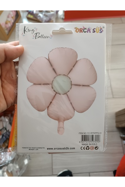 ATAKENT PARTİ Pink Bow Birthday Set Concept with Daisy Foil Balloons Atakent Party Balloon