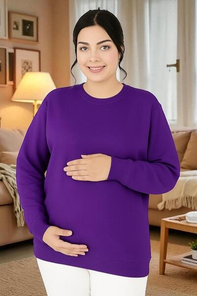 E-ROMA BASKILI HAMİLE SWEATSHIRT