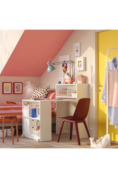 UZUNKAYA HOME BILLY Çalışma Masalı Kitaplık , beyaz, 80x33/112x106 cm