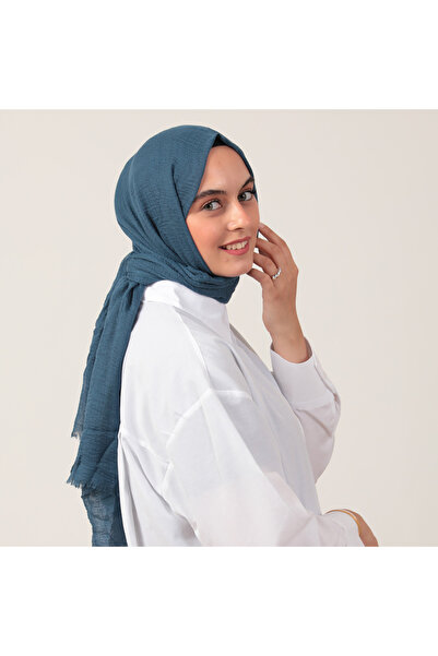 ipekistanbul Bürümcük Shawl - Petrol Blue