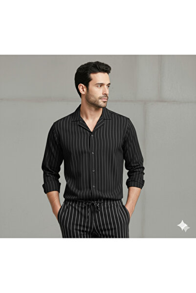 dwnwear Trend Men's Crepe Fabric Shirt Pants Set |   Seasonal & Comfortable |   Modern