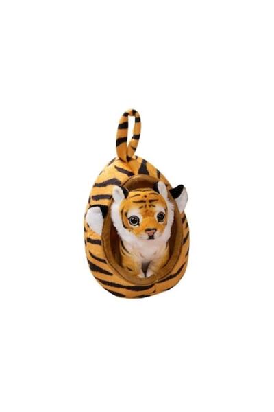 OEM Tigru de plus, cu cosulet, maro inchis, 18 cm