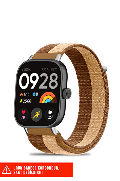 Nezih Case Xiaomi Redmi Watch 4 / 5 / 6 / Band 8 Pro / Uyumlu Hasır Örgü Spor...