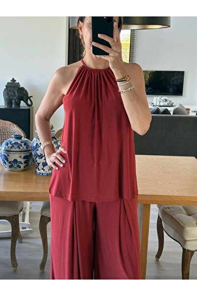 BASE Tekstil Halter Neck Blouse