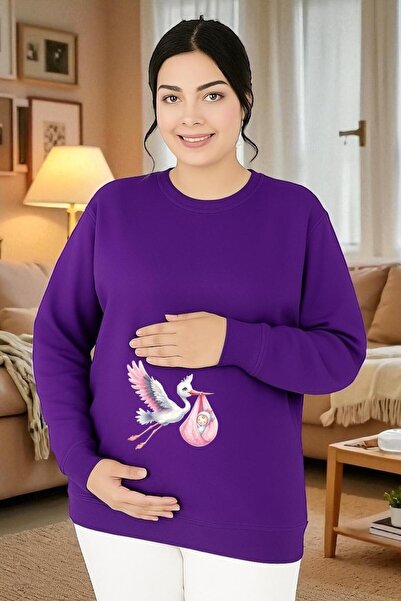 E-ROMA SWEATSHIRT DE MATERNITATE IMPRIMAT