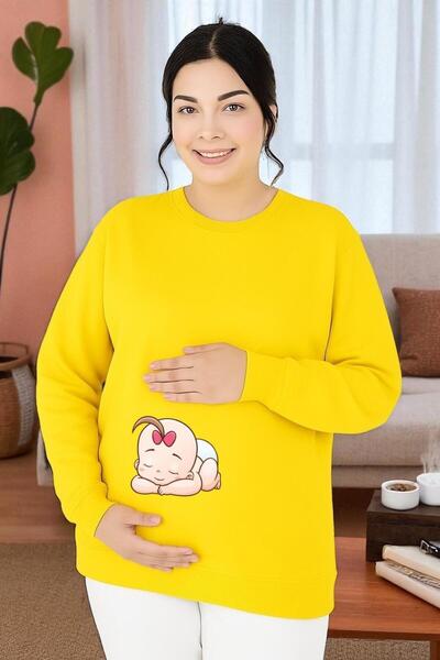 E-ROMA SWEATSHIRT DE MATERNITATE IMPRIMAT