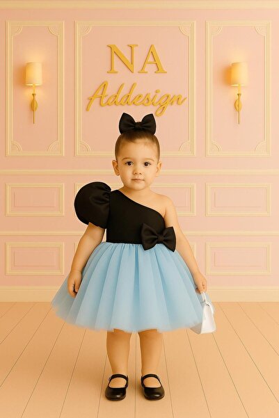 NA ADDESIGN Girl's Colorful Tulle One-Shoulder Evening Dress – Special Occasi...