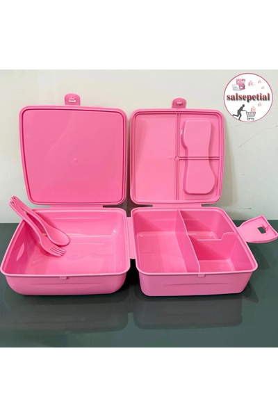 Salsepetial Lol Lisanslı Beslenme Kutusu 4 Bölmeli Kilitli Okul Beslenme Kabı Yemek Kabı