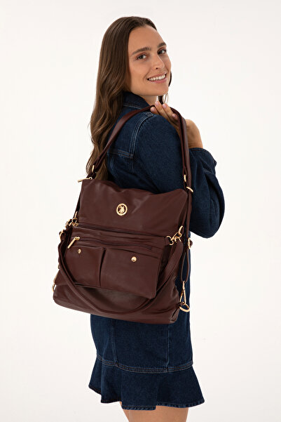 U.S. Polo Assn. Kadın Bordo Yumuşak Sırt Ve Kol Çantası 50317804-VR014