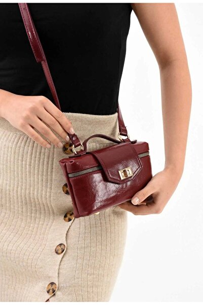 grand coco Women's Stylish Burgundy Adjustable Strap Hand and Shoulder Bag