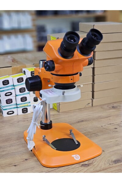 OEM CS-705 Profosyonel Analog Mikroskop Büyüteç 5x Mercekli Işıklı Ekransız -...