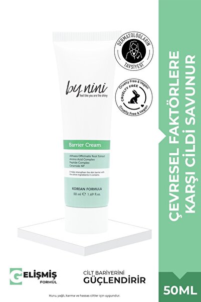 By Nini Yatıştırıcı, Nemlendirici, Koruyucu ve Cilt Bariyer Onarıcı Krem 50 ML